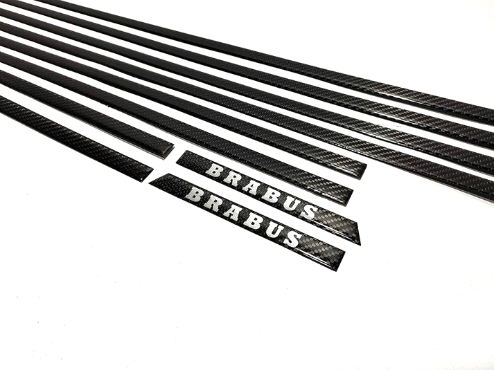 Set of Carbon Fiber Side Moldings Inserts Brabus for Mercedes-Benz W463 G-Class